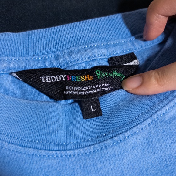 Teddy fresh x Rick and Morty blue t-shirt - Picture 4 of 5
